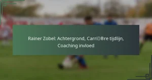 Rainer Zobel: Achtergrond, Carrière tijdlijn, Coaching invloed